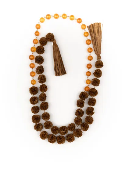 Weekend Max Mara Pesco Necklace In Cuoio