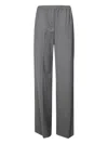 Weekend Max Mara Petra Elasticated-waistband Trousers In Gray