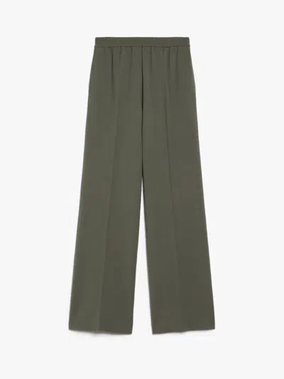 Weekend Max Mara Petra Long Trouser Dark Green