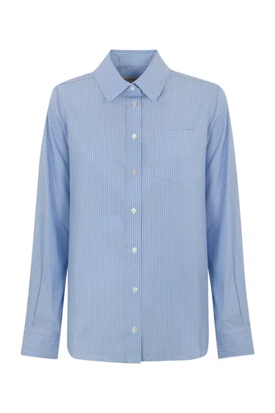 Weekend Max Mara Piadena Shirt In Oxford In Light Blue