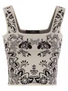 Weekend Max Mara Pilade All-over Patterned Top In Neutral