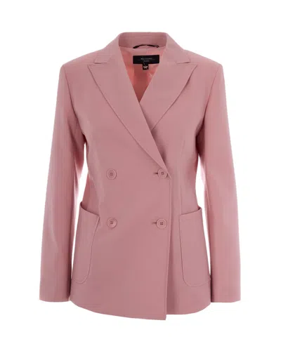 WEEKEND MAX MARA WOMEN PINK PEAKED LAPEL BLAZER