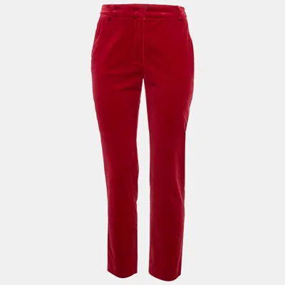 Weekend Max Mara Pink Velvet Regular Fit Jeans S Waist In Multi