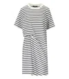 Weekend Max Mara Pireo Blue Striped Dress In Blue