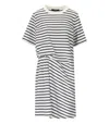 Weekend Max Mara Pireo Blue Striped Dress In Blue