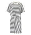 Weekend Max Mara Pireo Blue Striped Dress In Multi
