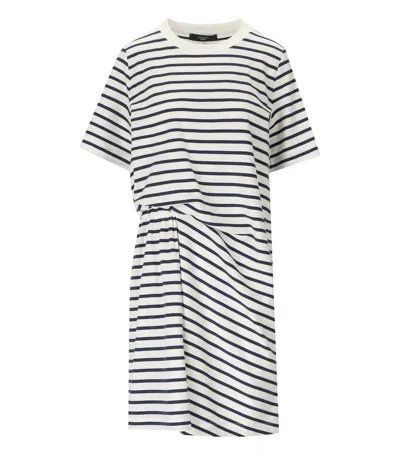 Weekend Max Mara Pireo Blue Striped Dress