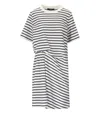 Weekend Max Mara Pireo Blue Striped Dress In Multi