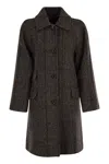 Weekend Max Mara Pitone - Wool Coat In Black