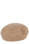 Weekend Max Mara Wool Beret In Brown