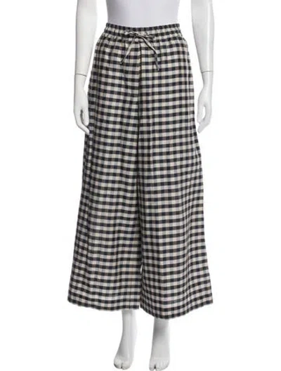 Pre-owned Weekend Max Mara Plaid Print Pajamas In Neutrals