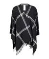 Weekend Max Mara Plaid Shawl In Black