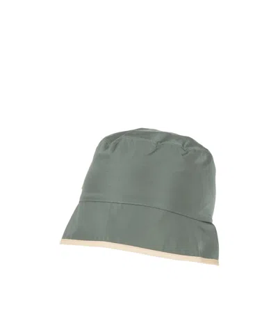 Weekend Max Mara Plain Colour Hats In Green