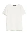 Weekend Max Mara Item O-neck Short-sleeved T-shirt In White