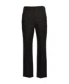 Weekend Max Mara Plain Plain Straight Casual Pants In Black