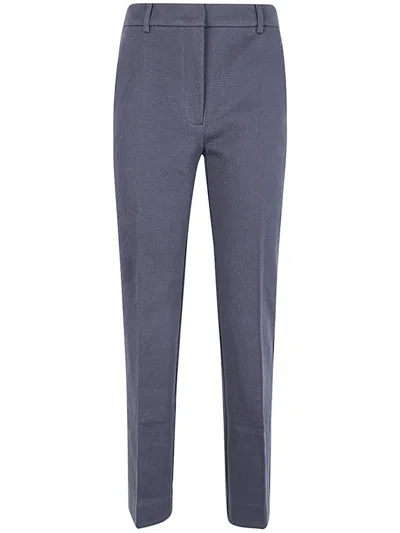 Weekend Max Mara Pleat Detailed Cropped Trousers In Navy