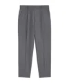 Weekend Max Mara Pleat Detailed Straight Leg Trousers In Gray