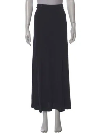 Pre-owned Weekend Max Mara Pleated Accents Midi Length Skirt In Gray