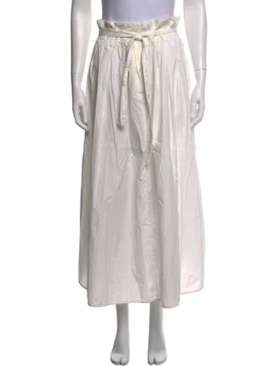 Pre-owned Weekend Max Mara Pleated Accents Midi Length Skirt In Neutrals