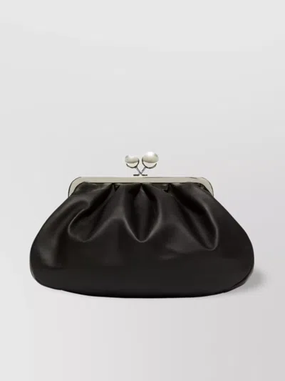 Weekend Max Mara Pleated Chain Strap Shoulder Bag