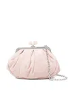Weekend Max Mara Pleated Clasp Shoulder Bag In Pink