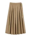 Weekend Max Mara Pleated Cotton Skirt