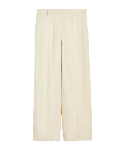 Weekend Max Mara Pleated Detail Casual Pants In Nude