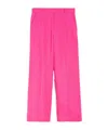 Weekend Max Mara Pleated Detail Casual Pants In Pink
