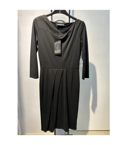 Weekend Max Mara Pleated Detail Dress In Black