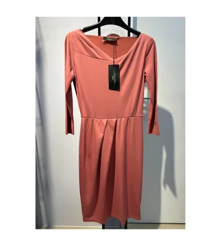 Weekend Max Mara Pleated Detail Dress In Brown