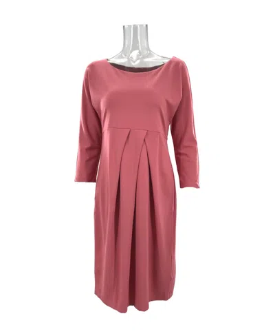 Weekend Max Mara Pleated Dress In Red