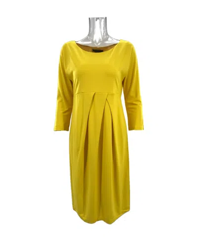 Weekend Max Mara Pleated Dress In Yellow
