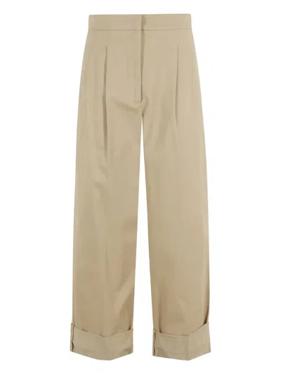 WEEKEND MAX MARA PLEATED-FRONT CUFFED TROUSERS