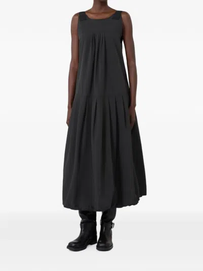 Weekend Max Mara Water Repellent Canvas Dress In Black