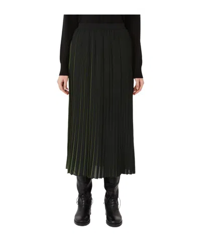 Weekend Max Mara Bora Pleated Midi Skirt In Black