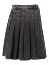 Weekend Max Mara Pleated Skirt In Gray