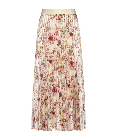 Weekend Max Mara Pleated Skirt In Nude