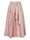 Weekend Max Mara Pleated Tie-waist Mid Skirt