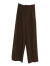 Weekend Max Mara Pleated Trousers In Brown