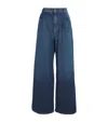 Weekend Max Mara Pleated Wide-leg Jeans In Blue