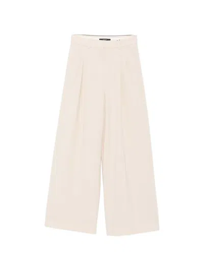 Weekend Max Mara Pleated Wide-leg Trousers In Neutral