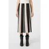 Weekend Max Mara Pleiadi Pleated Knit Skirt In Neutral