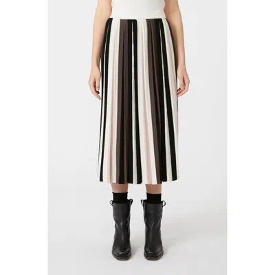 Weekend Max Mara Pleiadi Pleated Knit Skirt In Neutral