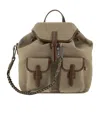 Weekend Max Mara Plain-weave And Leather Backpack In No