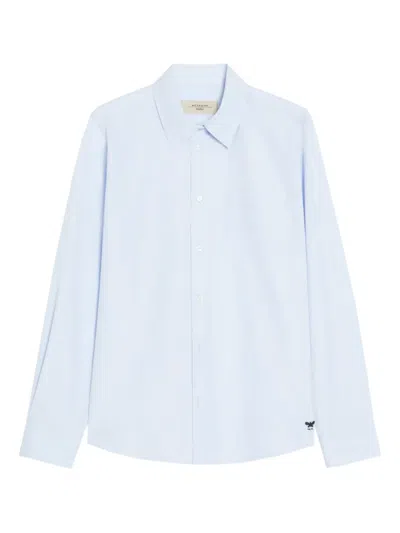 Weekend Max Mara Pocket Classic-collar Shirt In Blue