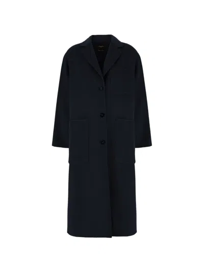 Weekend Max Mara Pocket Coat In Blue