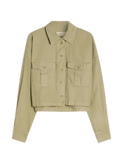 Weekend Max Mara Pocket Cotton Shirt In Neutral