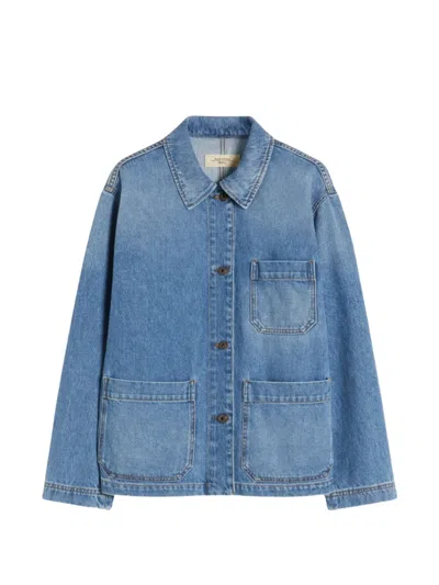 Weekend Max Mara Pocket Jacket In Blue