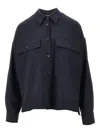 Weekend Max Mara Pocket Overshirt In Blue
