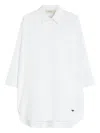 Weekend Max Mara Oversized Cotton Oxford Shirt In White